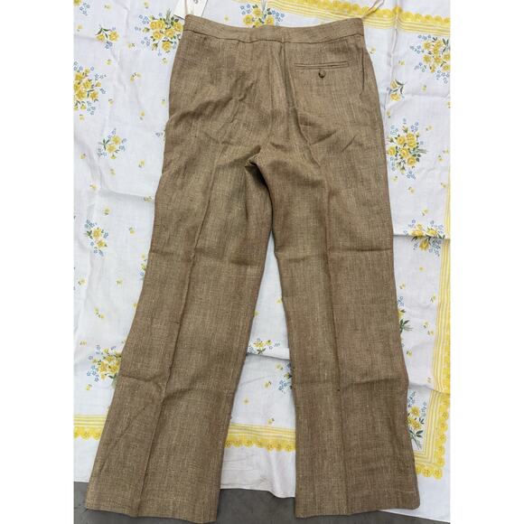 Lauren Ralph Lauren Westbury Linen Pants Earthtone Size 10 Wide Leg NWT - Picture 12 of 12